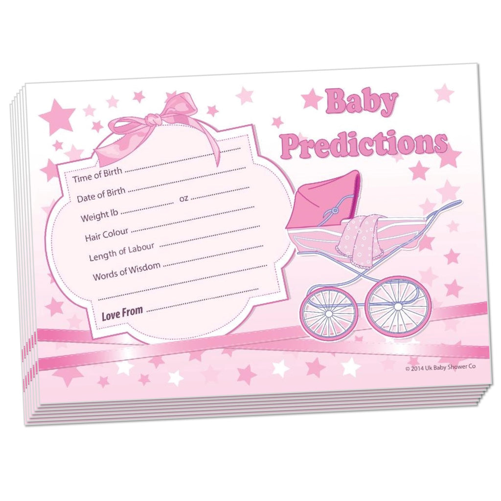 Prediction Cards Keepsake Game Stars Theme,[product type] - Baby Showers and More