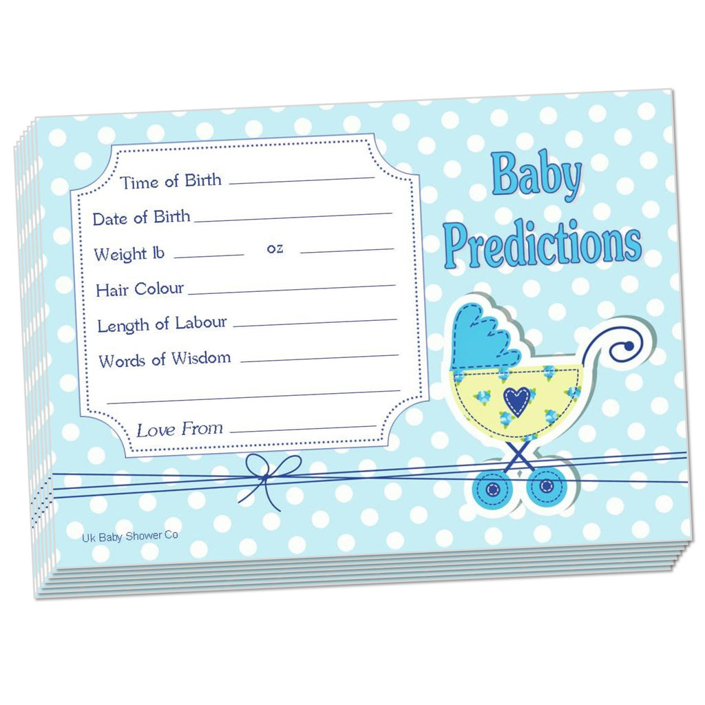 Polka Prediction Cards Keepsake Game,[product type] - Baby Showers and More