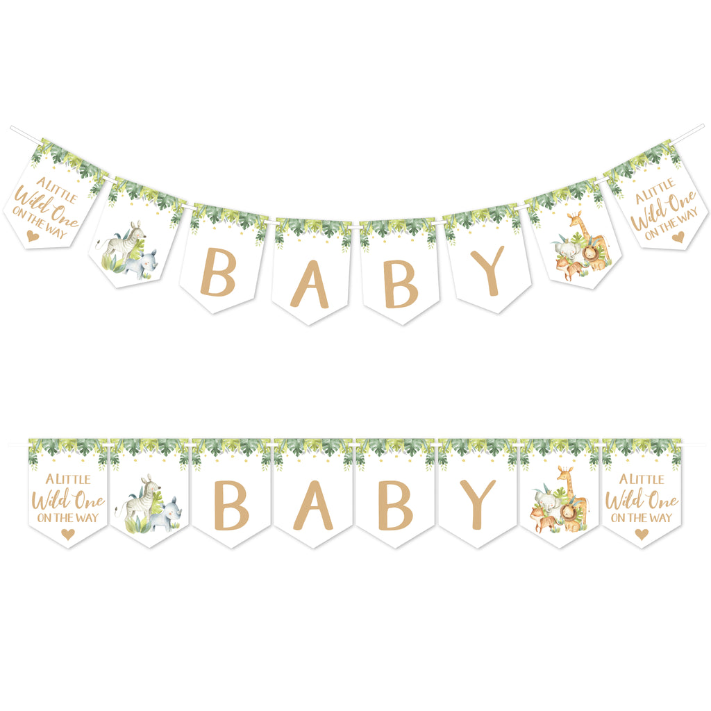 Safari Themed BABY Flag Banner