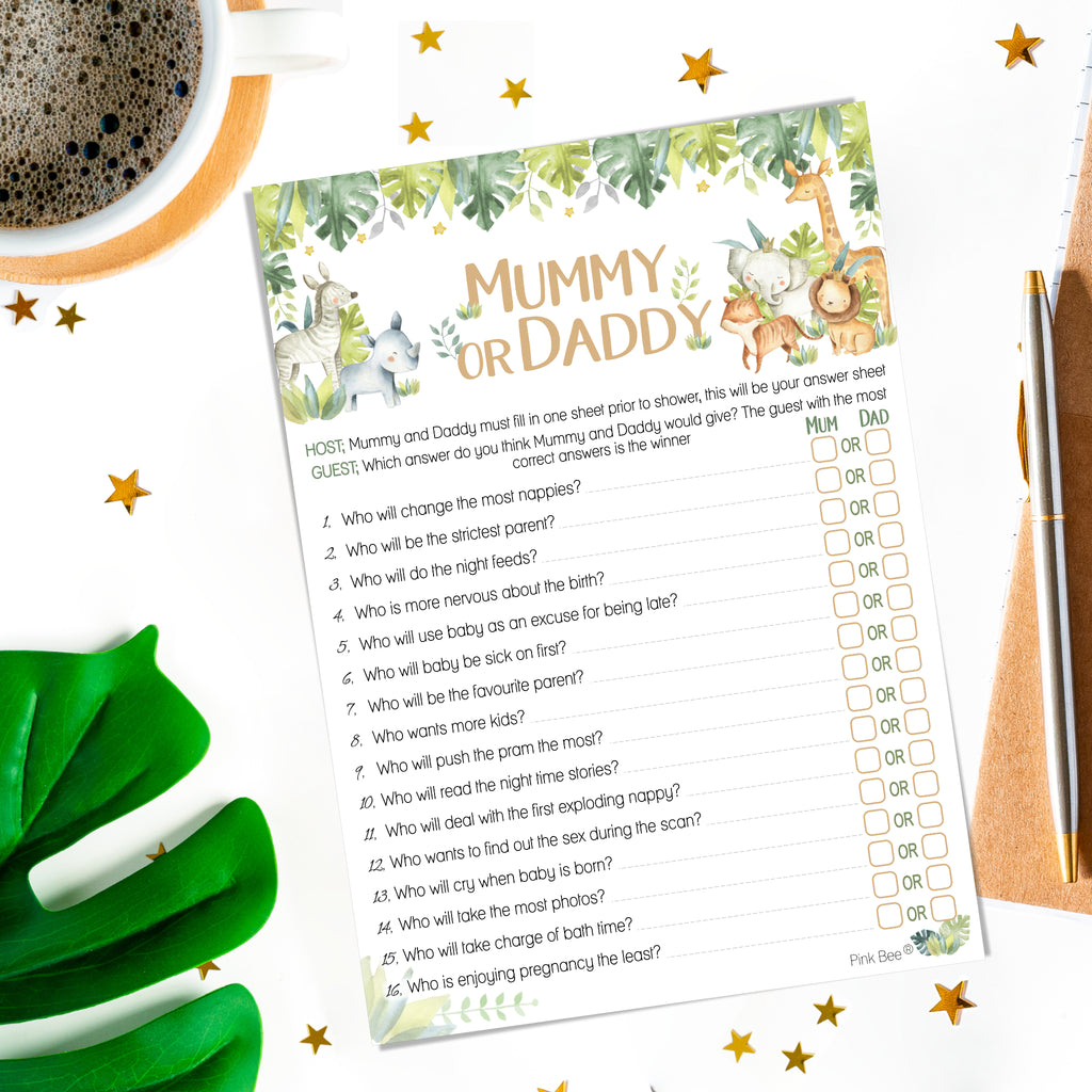Baby Safari Mummy or Daddy Game
