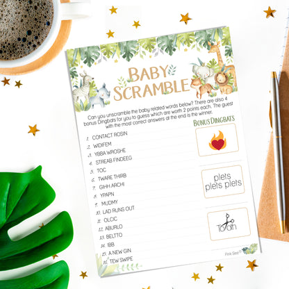 Baby Safari Scramble Game