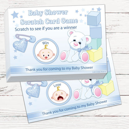 Stars Scratch Cards Game Stars Theme,[product type] - Baby Showers and More