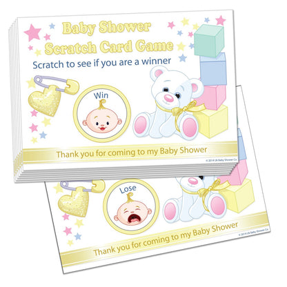 Stars Scratch Cards Game Stars Theme,[product type] - Baby Showers and More