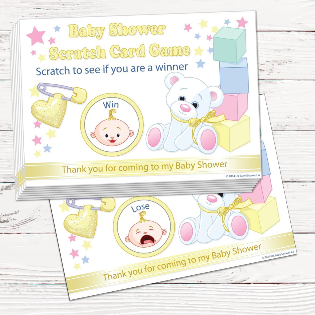 Stars Scratch Cards Game Stars Theme,[product type] - Baby Showers and More