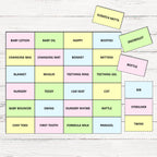 Pastel Baby Bingo Game,[product type] - Baby Showers and More