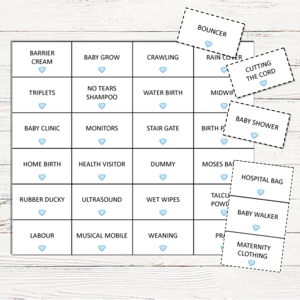 Baby Bingo Game - Stars - Uk Baby Shower Co ltd
