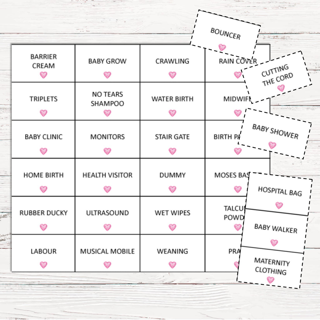 Baby Bingo Game - Stars - Uk Baby Shower Co ltd