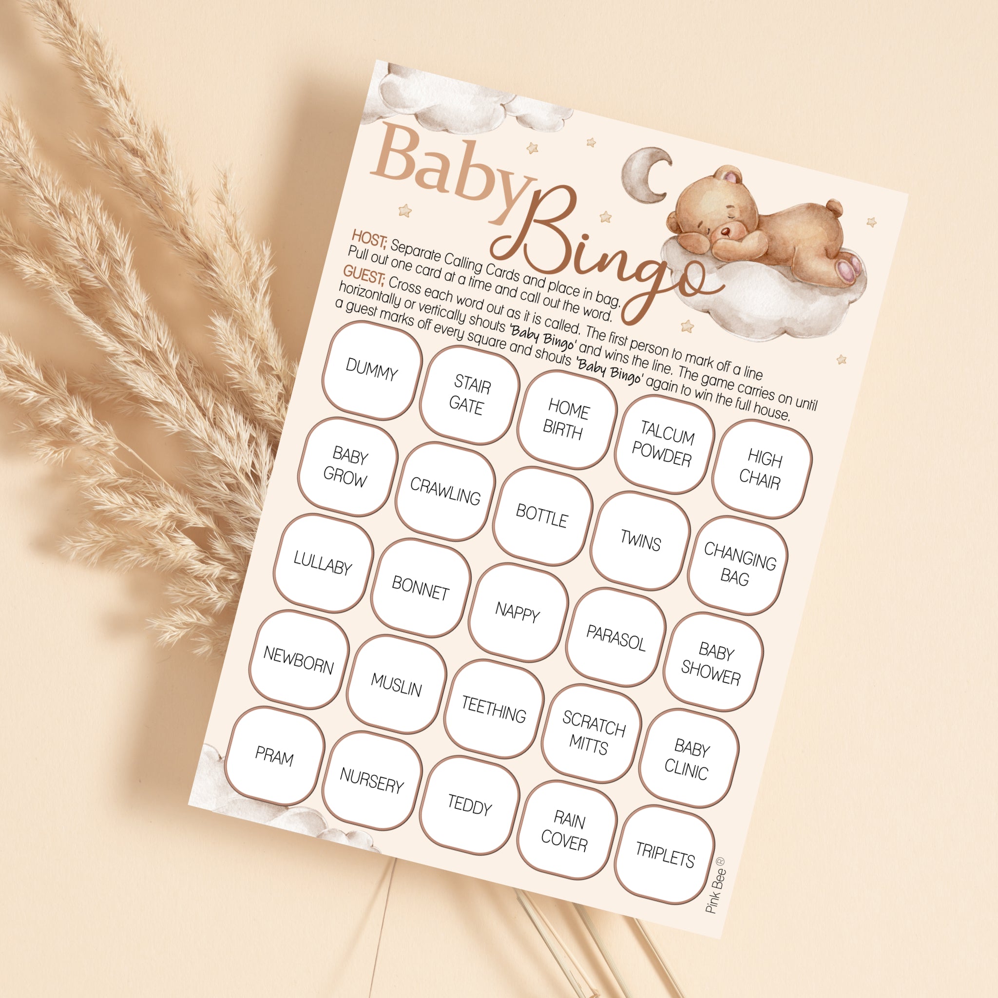 Teddy Bingo Game