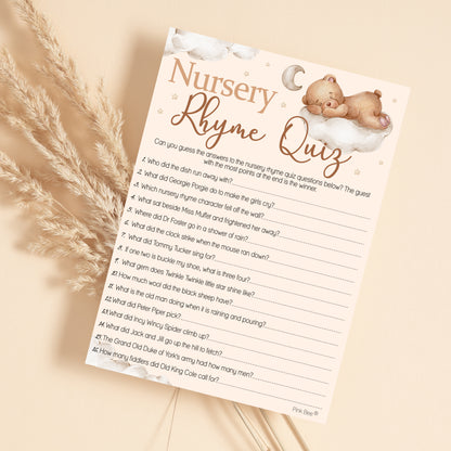Teddy Nursery Rhyme Quiz Game