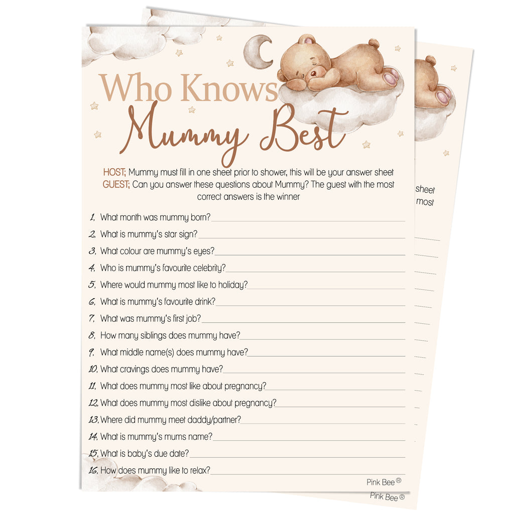 Teddy Who Knows Mum Best? Game