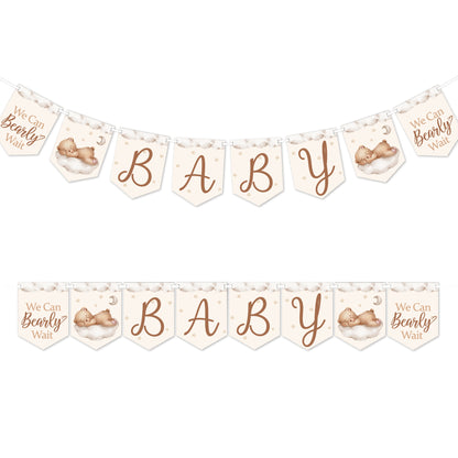 Teddy Themed BABY Flag Banner
