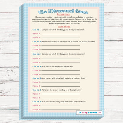 The Ultrasound Game Pastel Theme,[product type] - Baby Showers and More