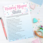 Unisex Moon and Stars Nursery Rhyme Quiz Game