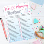 Unisex Moon and Stars Would Mummy Rather Game