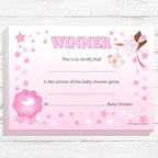 Winners Certificates Stars Theme,[product type] - Baby Showers and More